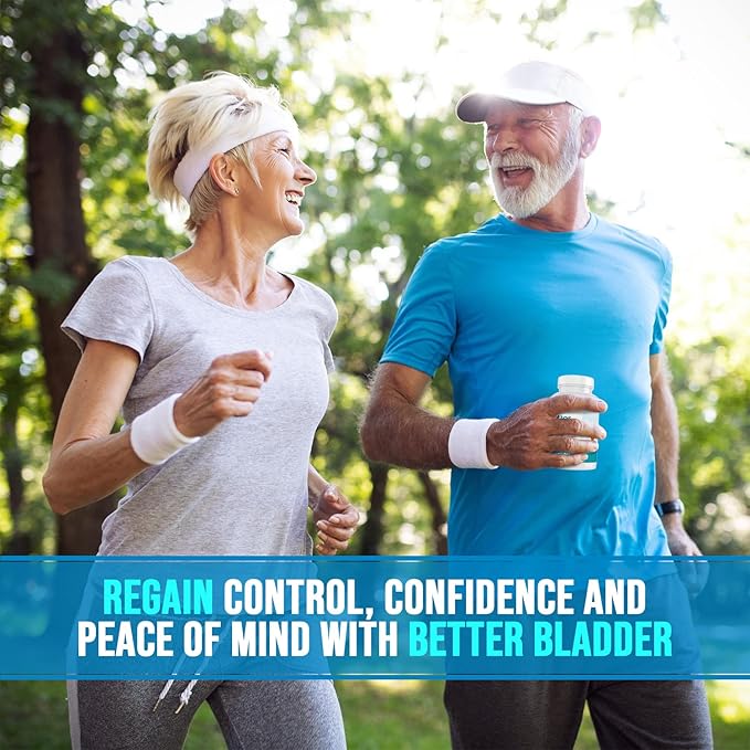 Better Bladder Control Supplement for Women & Men – Bladder Support Supplement to Help Reduce Urinary Leaks, Frequency & Urgency - 60 Count (1 Bottle)