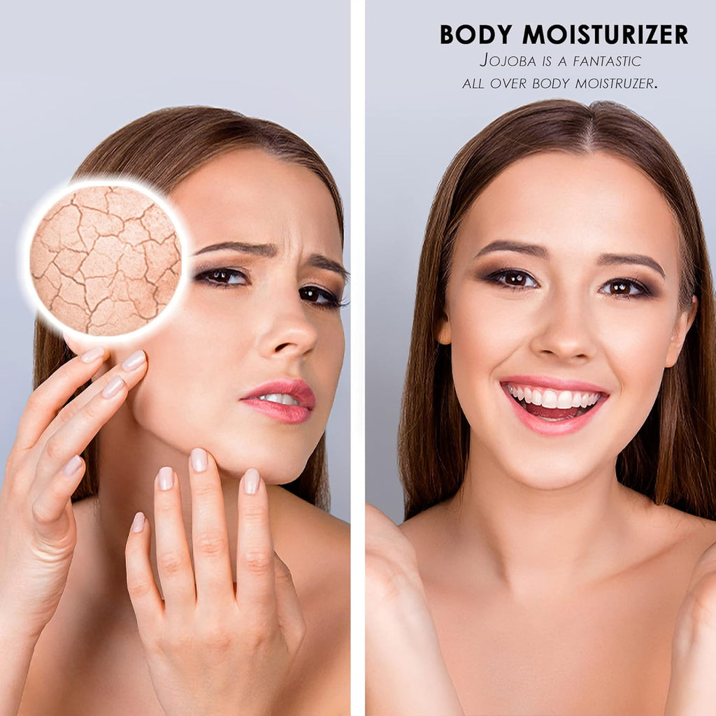 Soapeauty Golden Jojoba Oil | 100% Pure & Natural | Unrefined, Cold Pressed, Hexane Free | Moisturizing Oil for Skin, Face, Hair & Nails | 48 fl oz