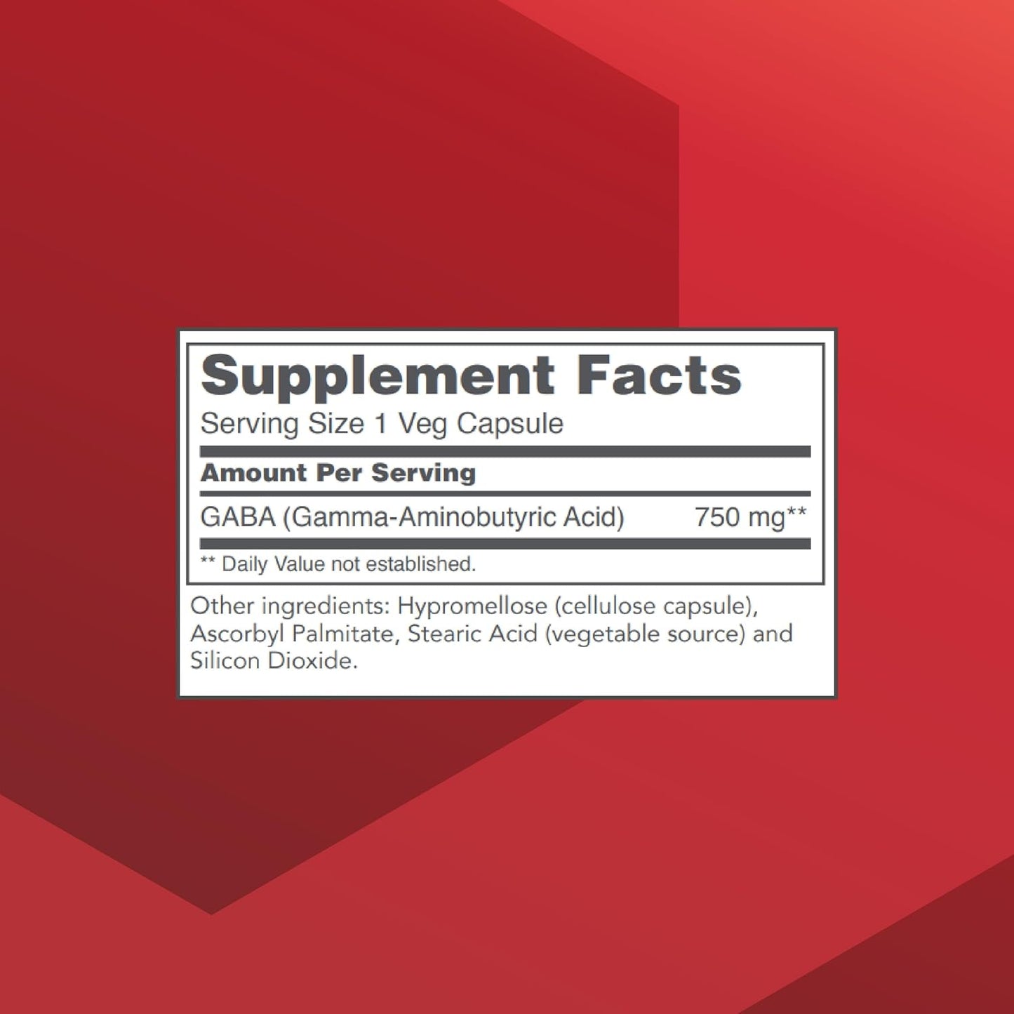 PROTOCOL FOR LIFE BALANCE GABA 750mg - Normal Cognition- Supplement - 120 Veg Caps