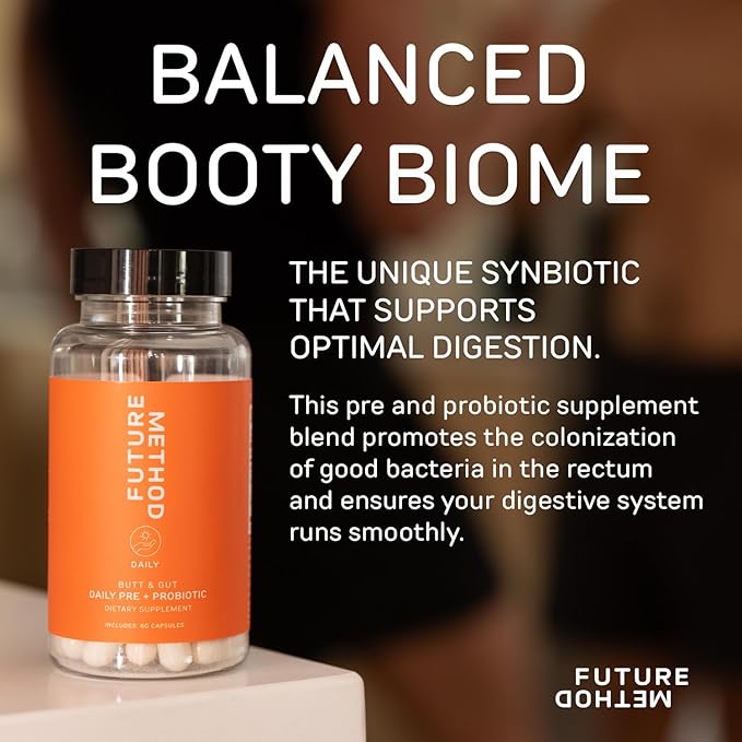 FUTURE METHOD Synbiotic Prebiotics for Men & Women - Probiotics & Prebiotic Supplement for Digestion, Immunity & Regularity (60ct)