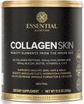 Essential Nutrition Collagen Skin - Hydrolyzed Collagen Peptides, with Biotin, Hyaluronic Acid, Silicon & Vitamin C - Hair, Skin & Nails - Neutral Flavor - 11.9 oz (30 Servings)