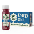 Suja Organic Energy Shot (30 Pack) with Coffee Fruit & Reishi Mushroom | 100mg Natural Caffeine | Functional Shots | Cold-Pressed Juice with Live Probiotics | Plant-Based & Gluten Free