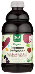 365 by Whole Foods Market, Organic Immune Refresher Purple Carrot, Beet & Cherry with Elderberry & Echinacea Juice Blend, 32 fl oz
