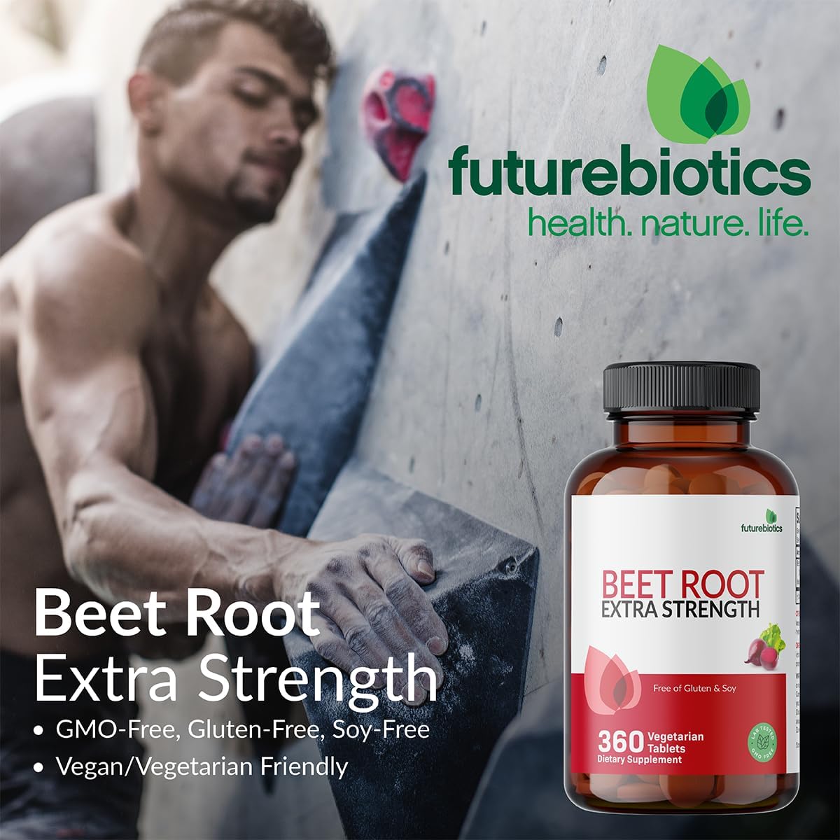 Futurebiotics Beet Root Extra Strength, Non-GMO, 120 Vegetarian Tablets