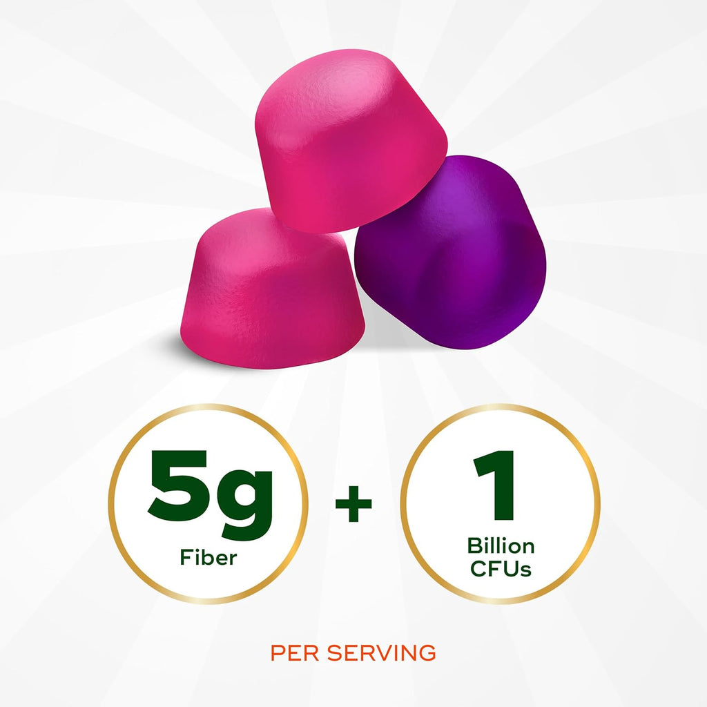 Align Probiotic, Probiotics + Fiber, Probiotics Help Relieve Occasional Bloating*, Fiber Helps Support a Healthy Digestive System*, #1 Doctor Recommended Probiotic Brand‡, 60 Gummies