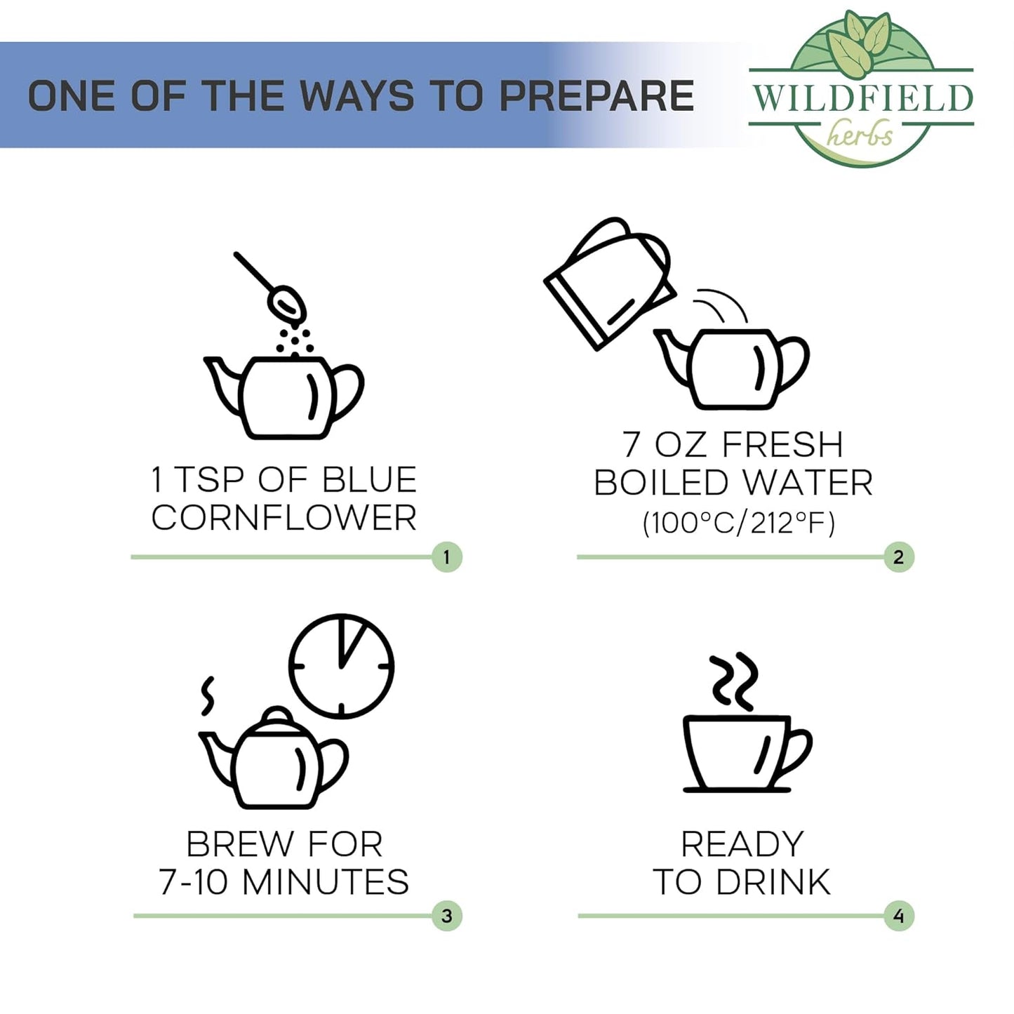 2 oz. Dried Blue Cornflower Flower Petals (Centaurea Cyanus) - 56g Blue Corn Flower Herb Tea Petals Bulk Herbal Tea