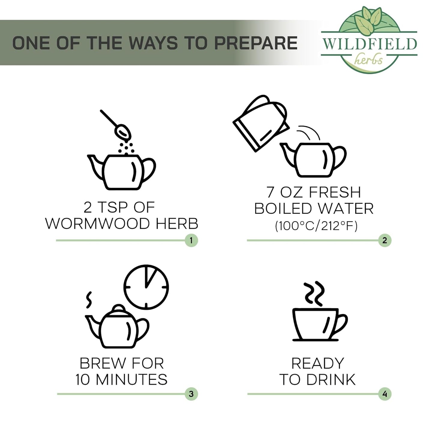 4 oz. Wormwood Tea Wormwood Herb Dried Herb Tea (Artemisia Absinthium) - 113 g Dry Wood Worm Artemisiae Absinthii Herba Artemisa Ajenjo