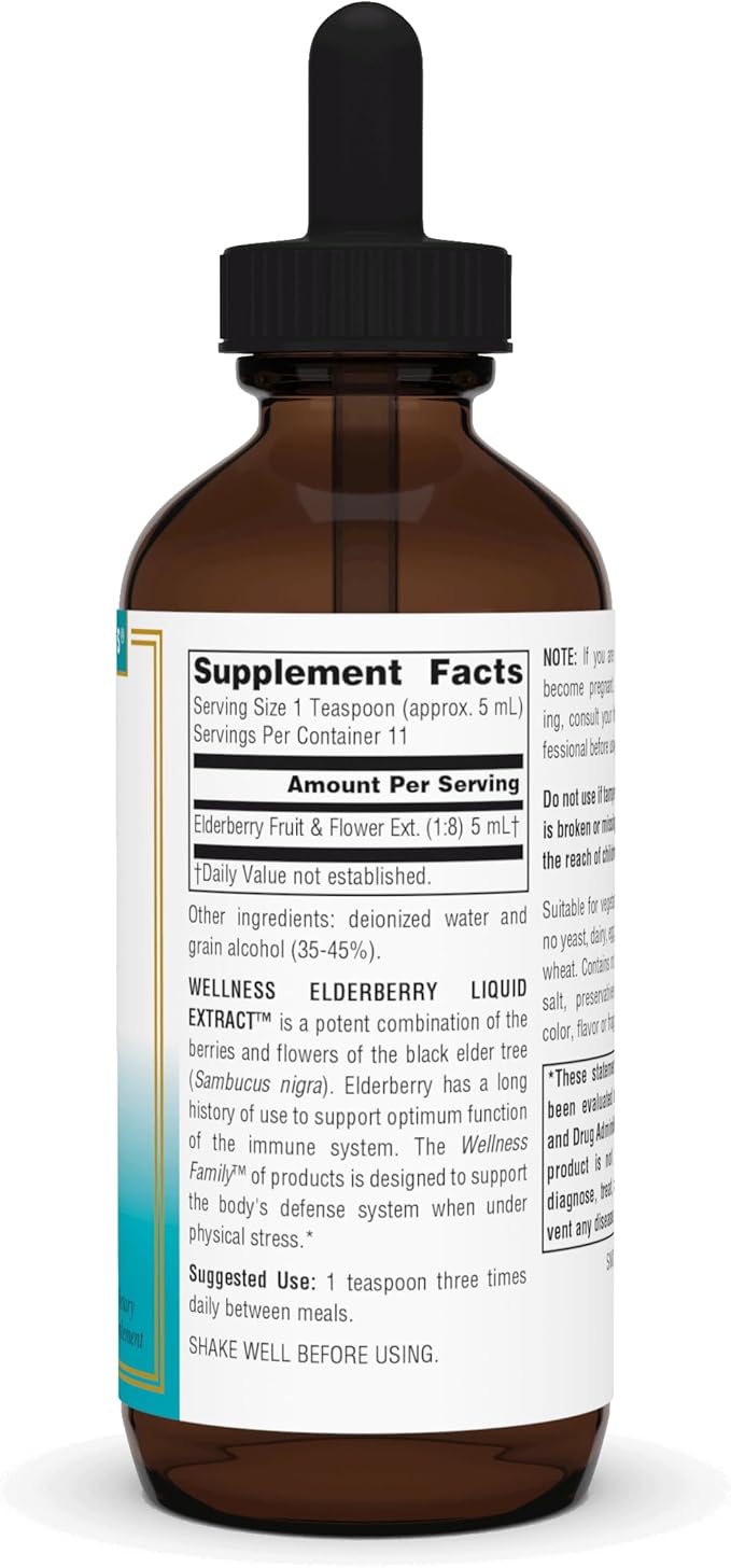 Source Naturals Wellness Elderberry Extract, 2 OZ - Immune System Support*