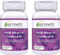 EZ Melts Hair Health Complete - Hair Supplement to Support Strength & Growth - Includes AnaGain Nu, Biotin, Apigenin, Bambo Silica & More - 2 Pack