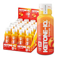 Ketone-IQ No Caffeine Exogenous Ketones Energy Shots - 24 Pack of Caffeine Free Energy Drinks with 10g Ketones - Sugar Free, Salt Free, and All Natural (Peach)