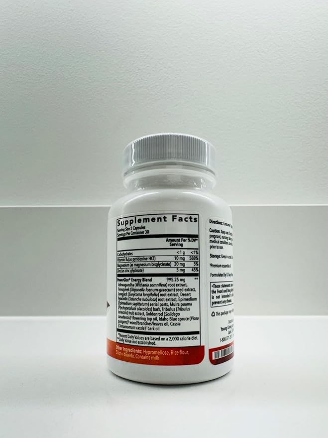 Young Living - PowerGize 60 Capsules | Active Lifestyle Support Supplement for Men & Women | Supports Muscles and Energy