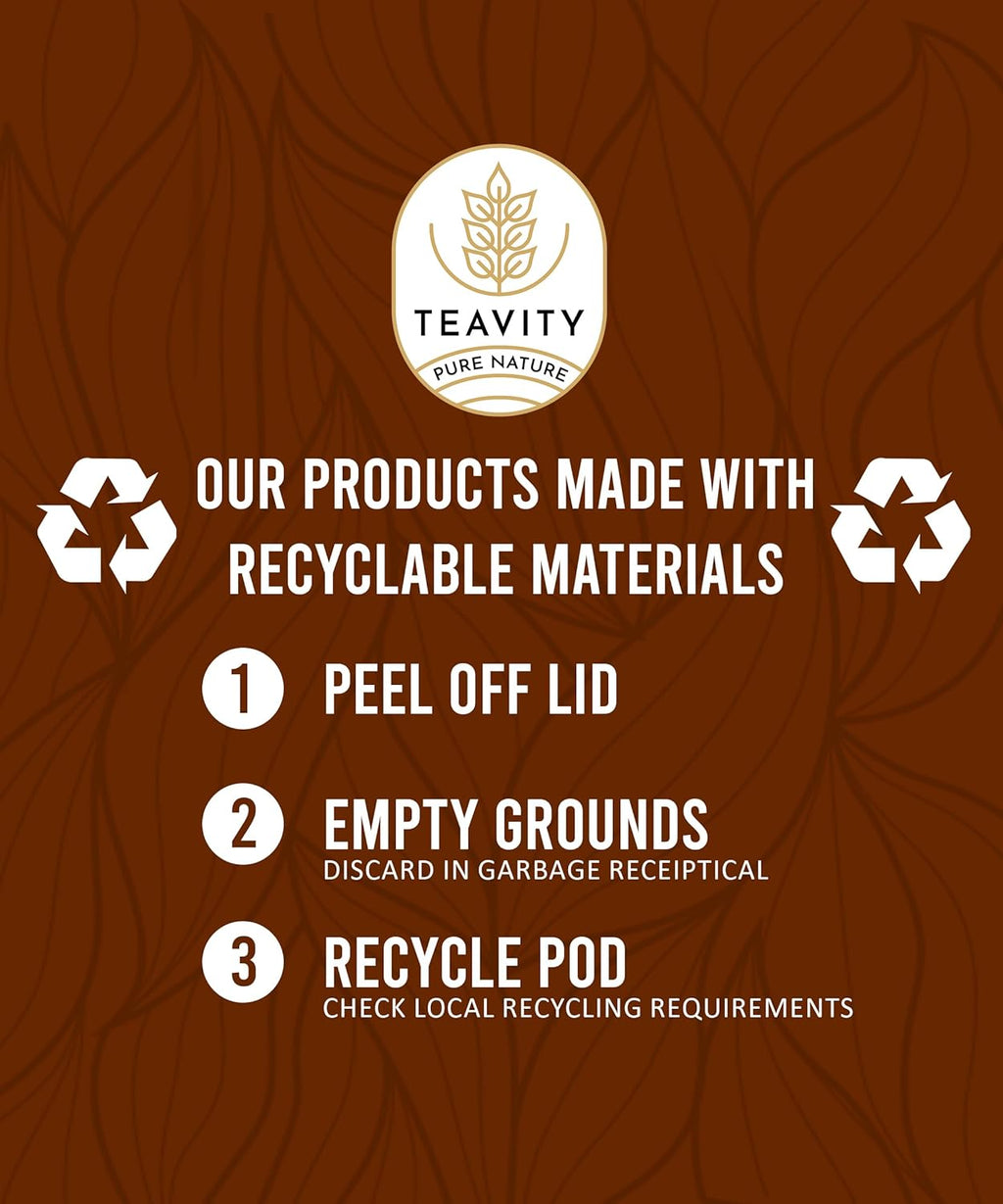 Organic Yerba Roasted Mate Tea Pods for Keurig by Teavity (12 Tea Pods)