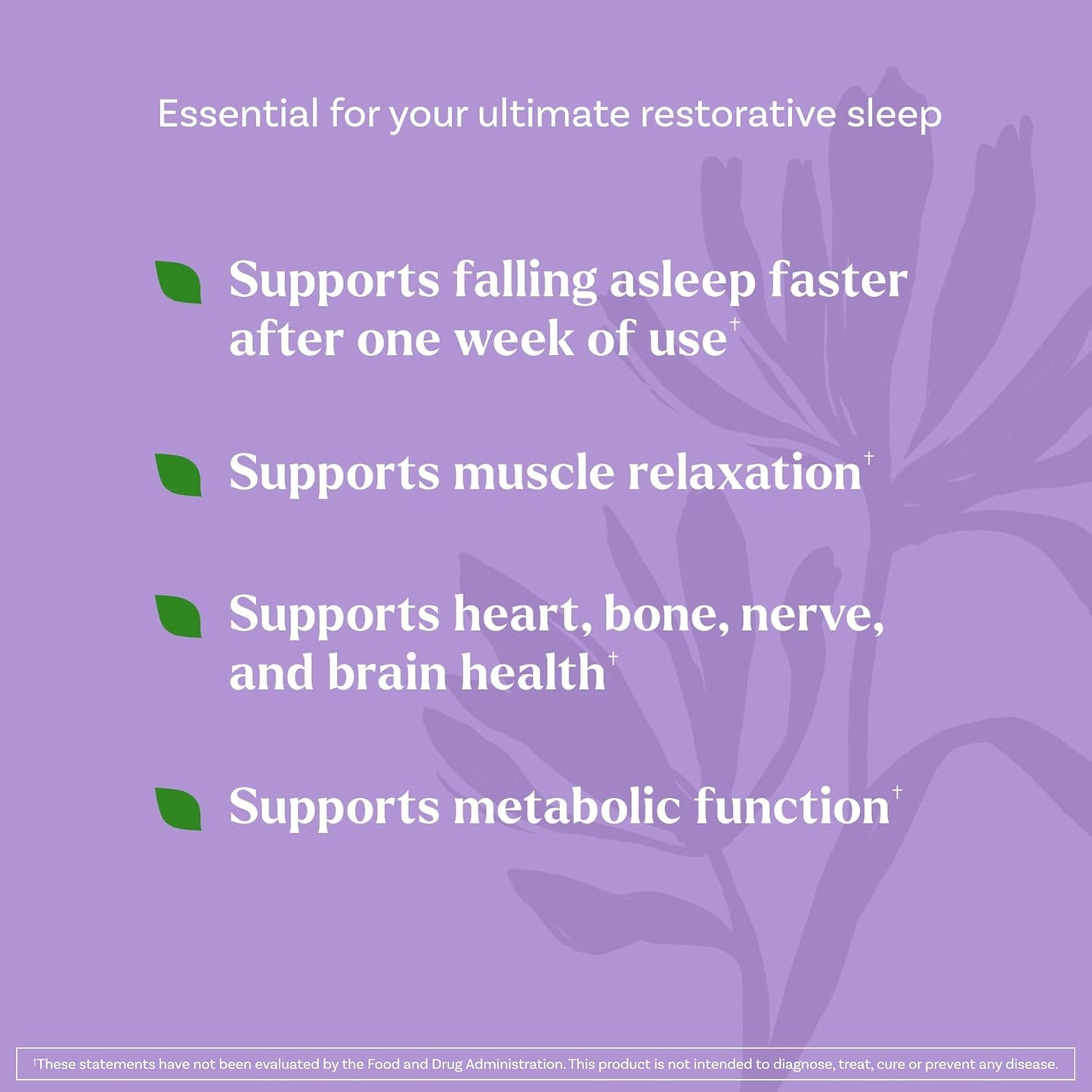 Natrol Sleep & Restore Calming Drink Mix with Magnesium Glycinate, Magnesium Sleep Aid, Melatonin-Free, Cherry, 10 Stick Packs