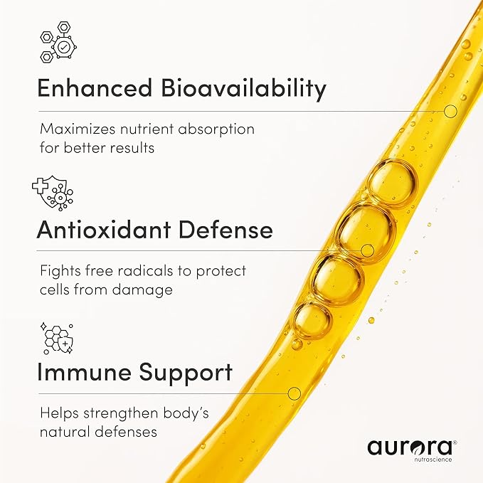 Vida Lifescience Aurora Nutrascience Mega-Pack Liposomal Vitamin C, Immune Support, 3,000 mg per Serving, Vegan, Gluten Free, Non-GMO, 32 Single Serve Packets, Orange