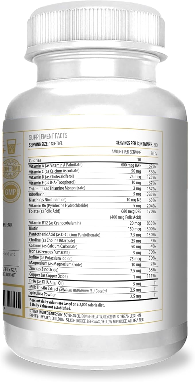Actif Organic Postnatal Vitamin with 25+ Organic Vitamins and Organic Herbs, Nursing and Lactation Supplement, Non-GMO, Made in USA, 90 Count