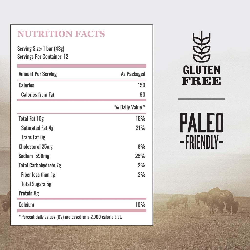 EPIC Uncured Bacon Protein Bars, Paleo Friendly, 12 ct, 1.5 oz Bars