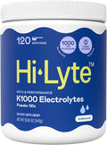Hi-Lyte Keto K1000 Unflavored Electrolyte Powder | Hydration Supplement Drink Mix | Boost Energy & Beat Leg Cramps | No Sugar, Stevia, Maltodextrin | 120 Servings