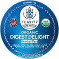 Organic Tea Pods with Ginger, Peppermint, Fennel, Licorice, & Rosehip Digest Delight by Teavity (24 Tea Pods)