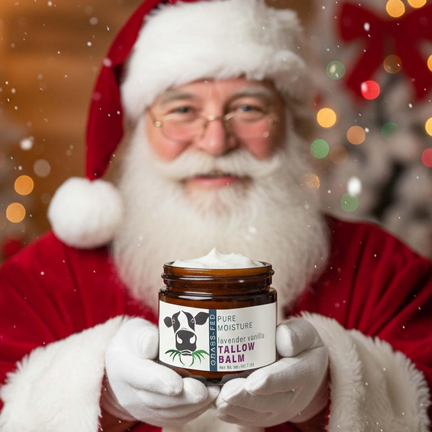 Beef Tallow for Skin - Handmade Organic Grass Fed Beef Tallow Face Moisturizer - Lavender Scented Beef Tallow Balm with Deep Hydration, Soothing Relief, Skin Repair is Great Gift Idea for Women