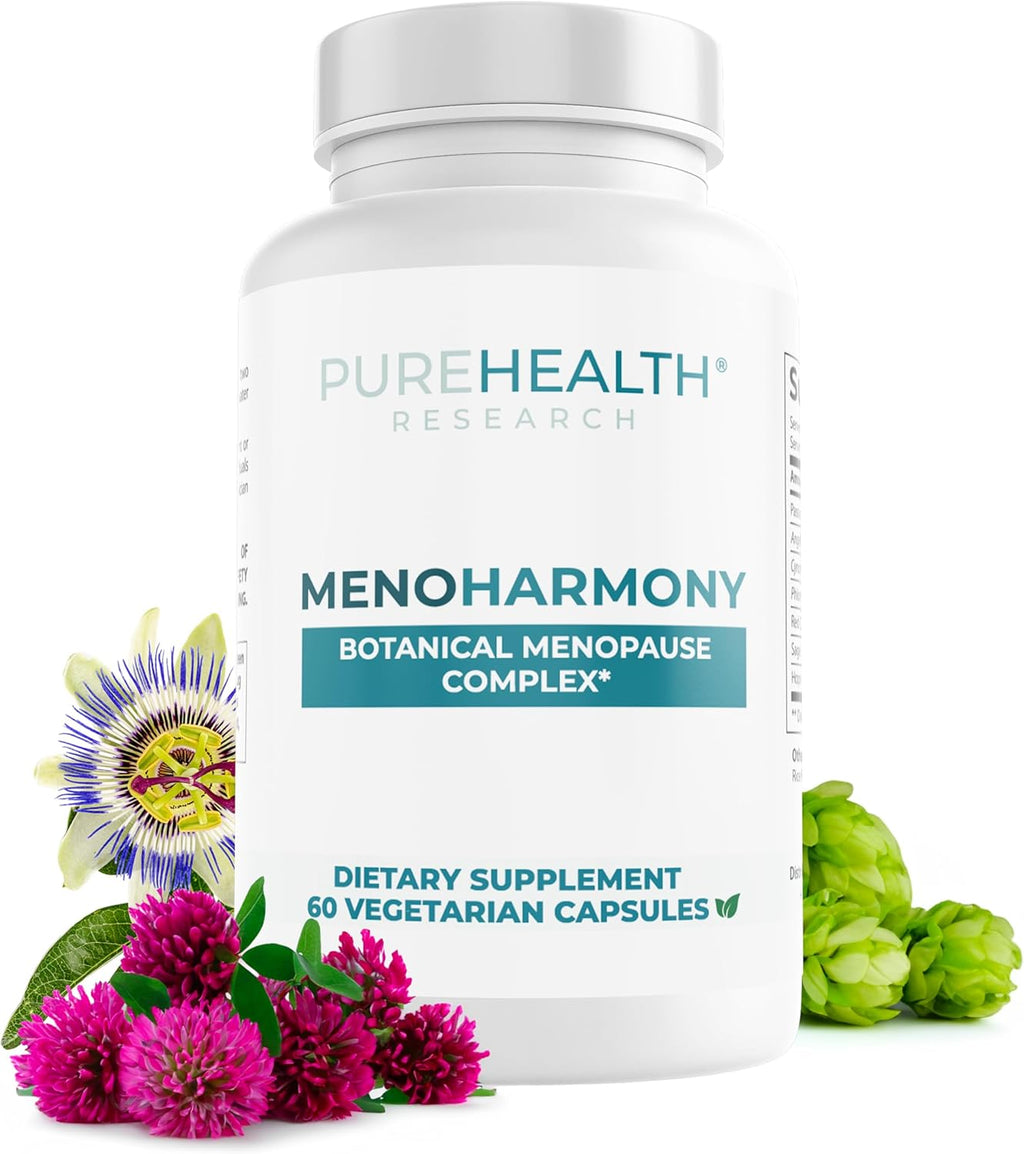 MenoHarmony Menopause Support Supplement for Women Hormone Harmony - Estrogen Pills for Natural Menopause Relief - Helps Ease Hot Flashes, Night Sweats, Renews Hormone Balance for Women - for 1 Month