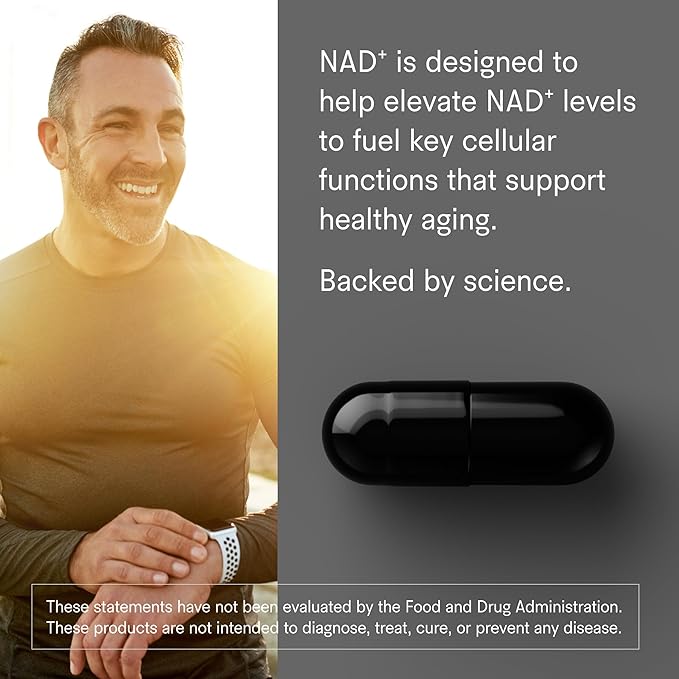 Tally Health NAD+ Supplement – 1000mg Niacinamide | Boosts Cellular Energy, Metabolism & Longevity | Supports Healthy Aging, Skin Hydration & Brain Function | Vegan, Non-GMO, Gluten-Free | 60 Capsules