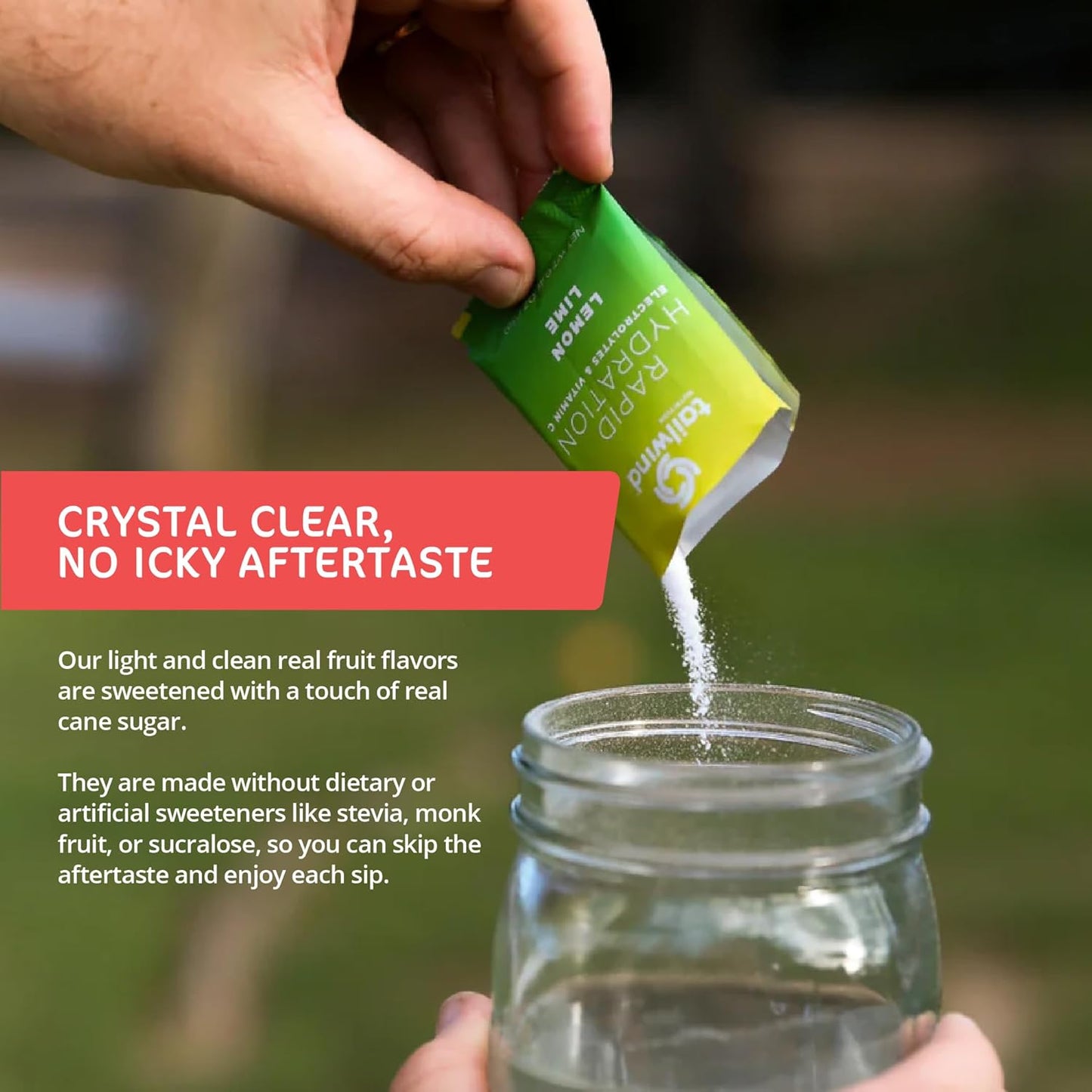 Tailwind Nutrition Rapid Hydration, Electrolyte & Hydration Powder, Vitamin C & Sea Salt Exercise Workout Mix, Lemon Lime, Pack of 12 Sticks