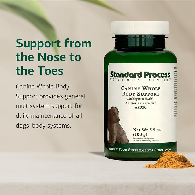 Standard Process Inc. Whole Body, Multisystem Support Supplement for Canines - Nutritional Powder for Daily Health Maintenance - 100 g