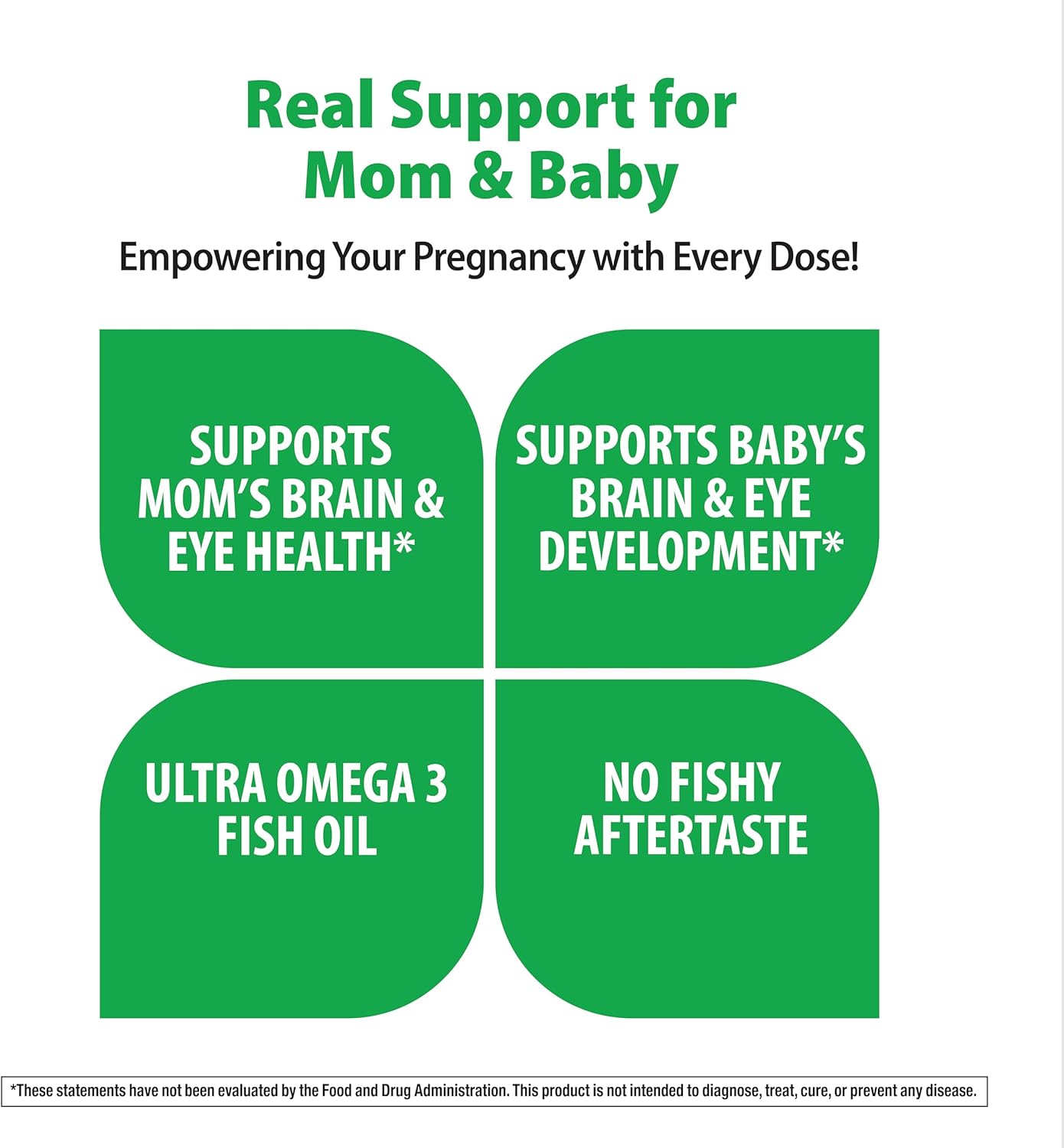 Rainbow Light Prenatal DHA Smart Essentials | Omega 3 Fatty Acids EPA & DHA | Purified Fish Oil | Support for Mom & Baby | Non-GMO and Gluten Free | 180 Count