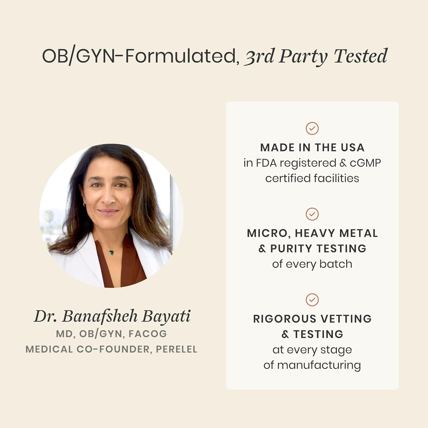 Perelel Fertility Support, Antioxidant Multivitamin with COQ10, N-Acetyl-L Cysteine (NAC) & Açaí Berry, Women’s Supplement, Soy, Dairy & Gluten Free, Non GMO, 60 Capsules