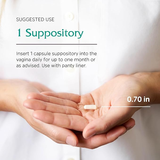 Vitanica V-Probiotics - Probiotics for Women - Vaginal Suppositories with Lactobacillus Rhamnosus, Gasseri & More - Women's Health Supplement - Lady - 30 Vaginal Suppositories