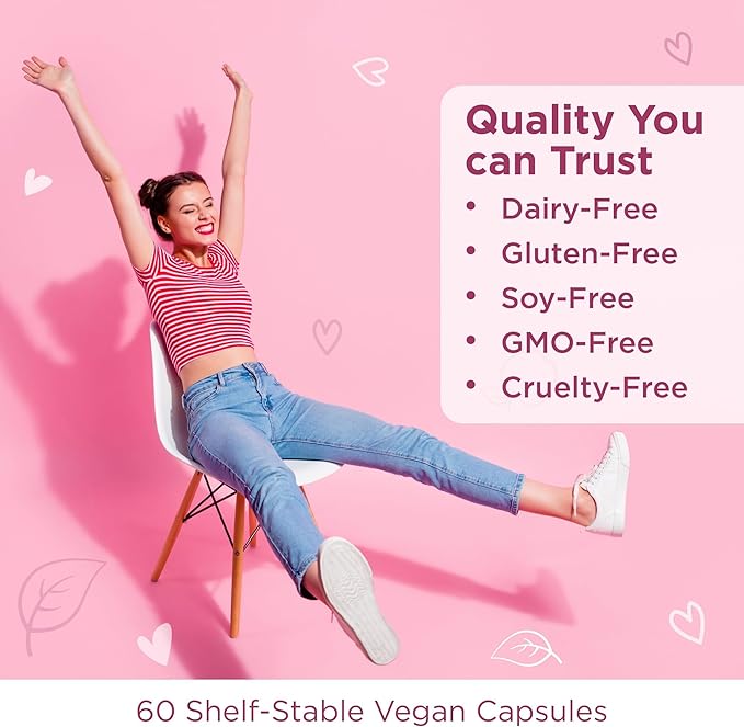 VeeFresh VeeBiotics Cranberry Probiotics for Women - 60 Capsules Women's Probiotics with Prebiotics & Cranberry Extract for pH Balance & Odor Control, Promotes Healthy Vaginal Flora & Overall Wellness