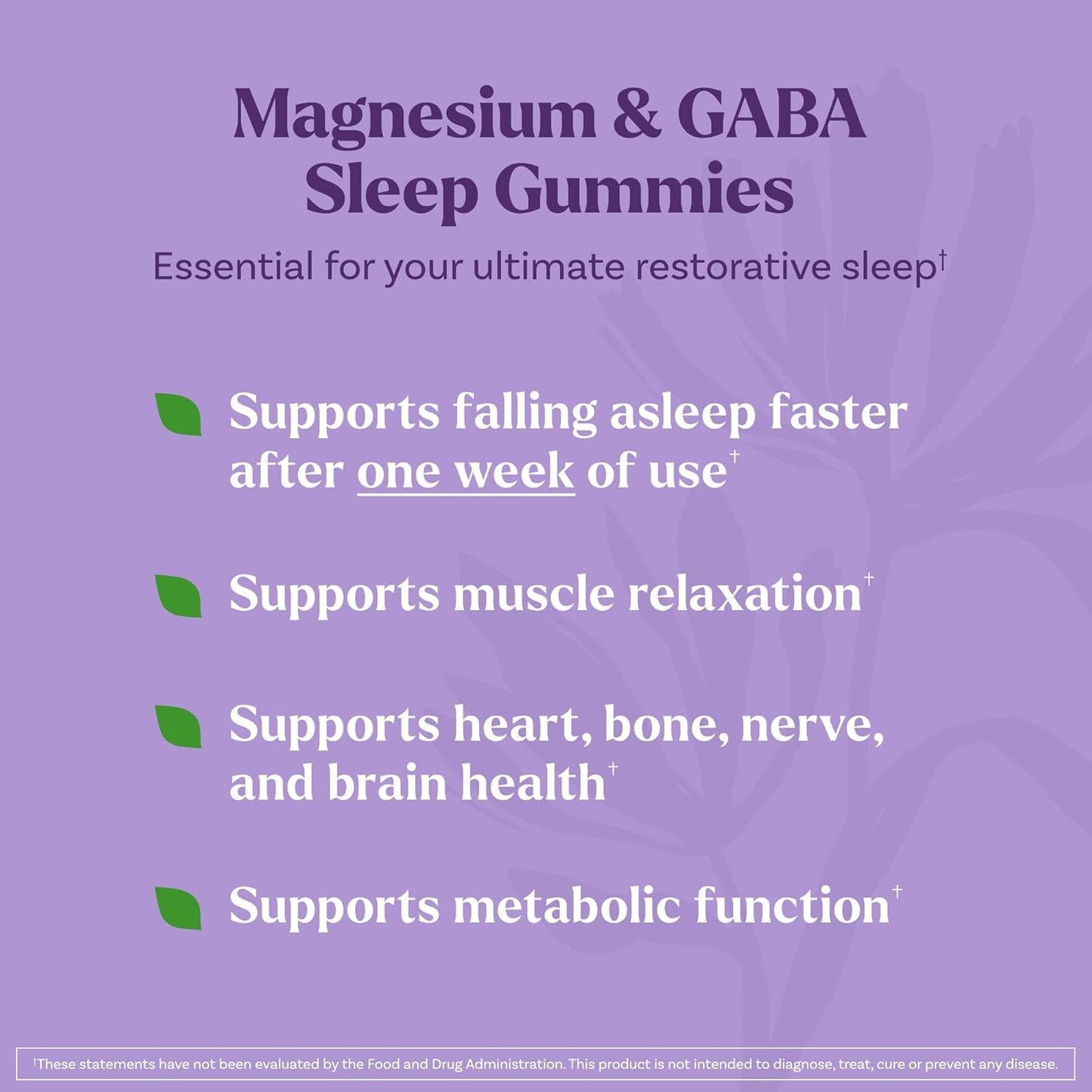 Natrol Sleep & Restore Magnesium Glycinate Blend Gummies, Magnesium for Sleep Aids for Adults, Melatonin-Free, Cherry Flavored, 30 Day Supply