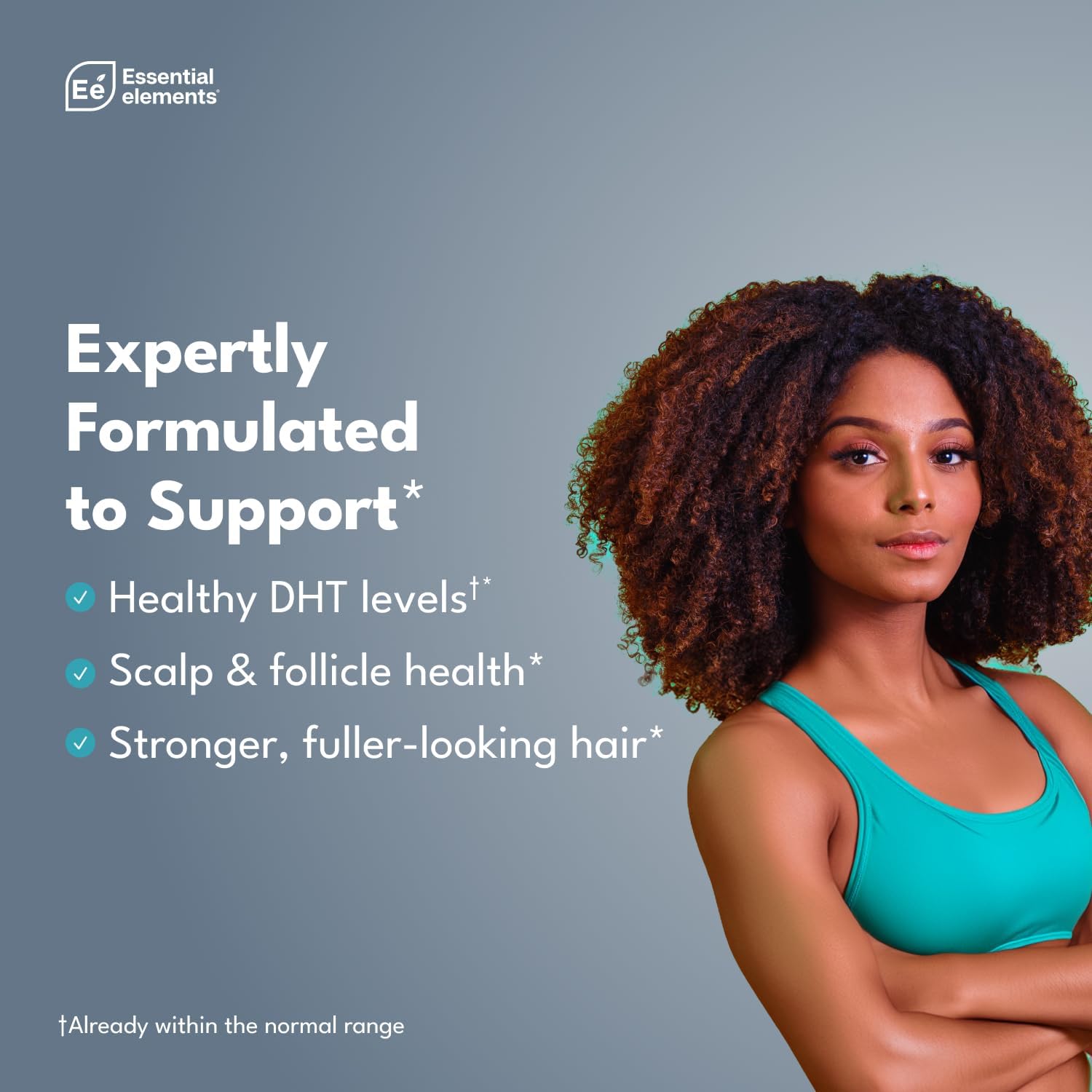 Essential Elements® Hair Hero™ - Hair Vitamins for Men - Broad-Spectrum Support with 5000 mcg Biotin - 60 Count - 30 Servings