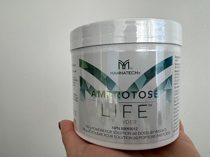 Immune Support Supplement, Mannatech Ambrotose Life (Powder) 100g, Supports Cell-to-Cell Communication and a Healthy Immune Defense, with Manapol Powder Pure 100% Natural Aloe Vera Supplement
