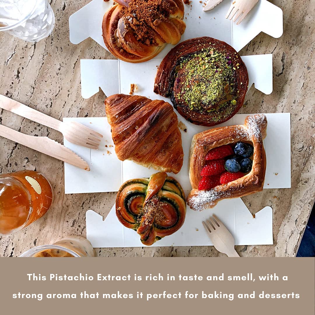 Native Vanilla - Pistachio Flavor - 4 Fl Oz - Pure Flavors and Extracts - Perfect for Cooking, Baking, and Dessert Crafting