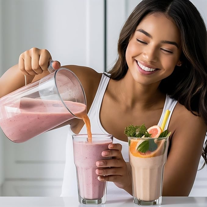 Let’z Go Mixed Berry 30-Day Smoothie Kit | Clean Energy Drink Mix (30 Pack) + Whey Isolate Protein (30 Servings) with Shaker Cup | Natural Caffeine, Vitamins C+D, Electrolytes | Sugar-Free