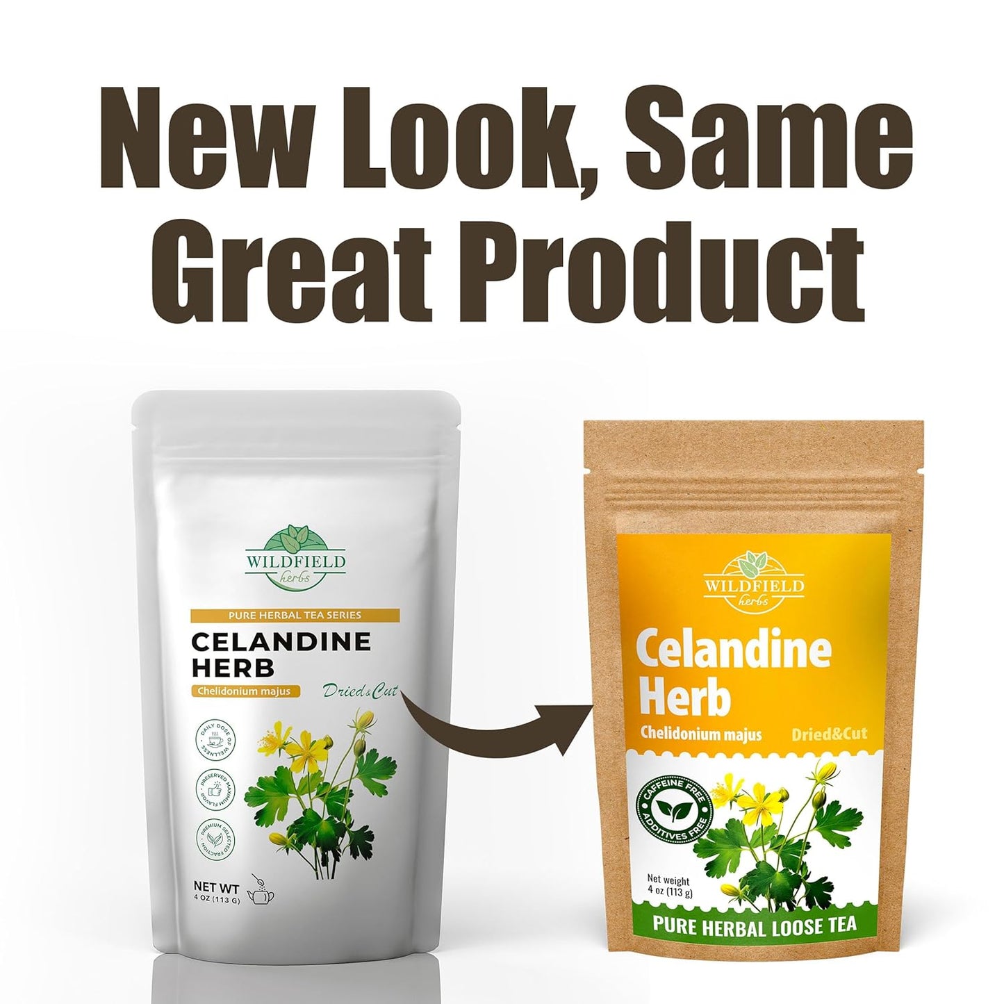 4 oz. Celandine Herb Herbal Tea (Chelidonia) - 113g Pigweed Herb Tea Celidonia Celandines