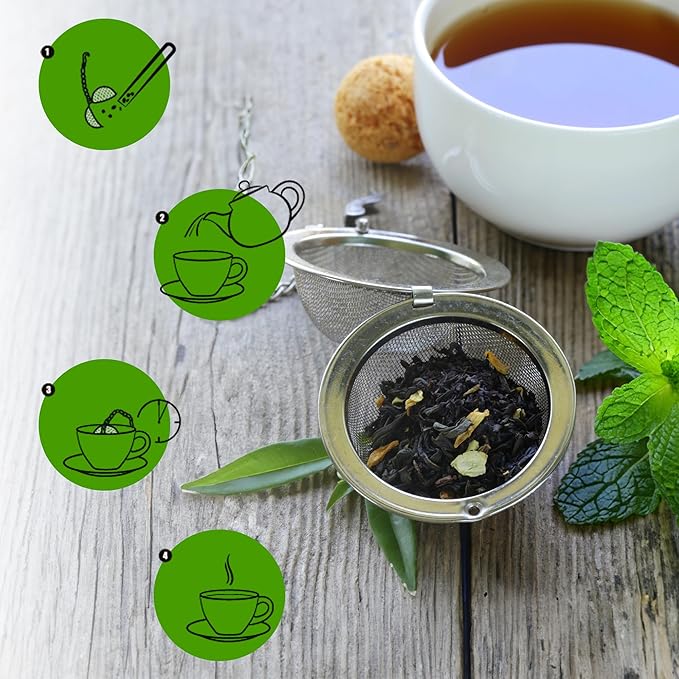 Gourmanity Japanese Loose Tea Sampler, 3 Flavors of Green Herbal Tea Mix with Floral & Fruity Notes, Great Gift for any Tea Enthusiast, Product of Austria, 0.88oz