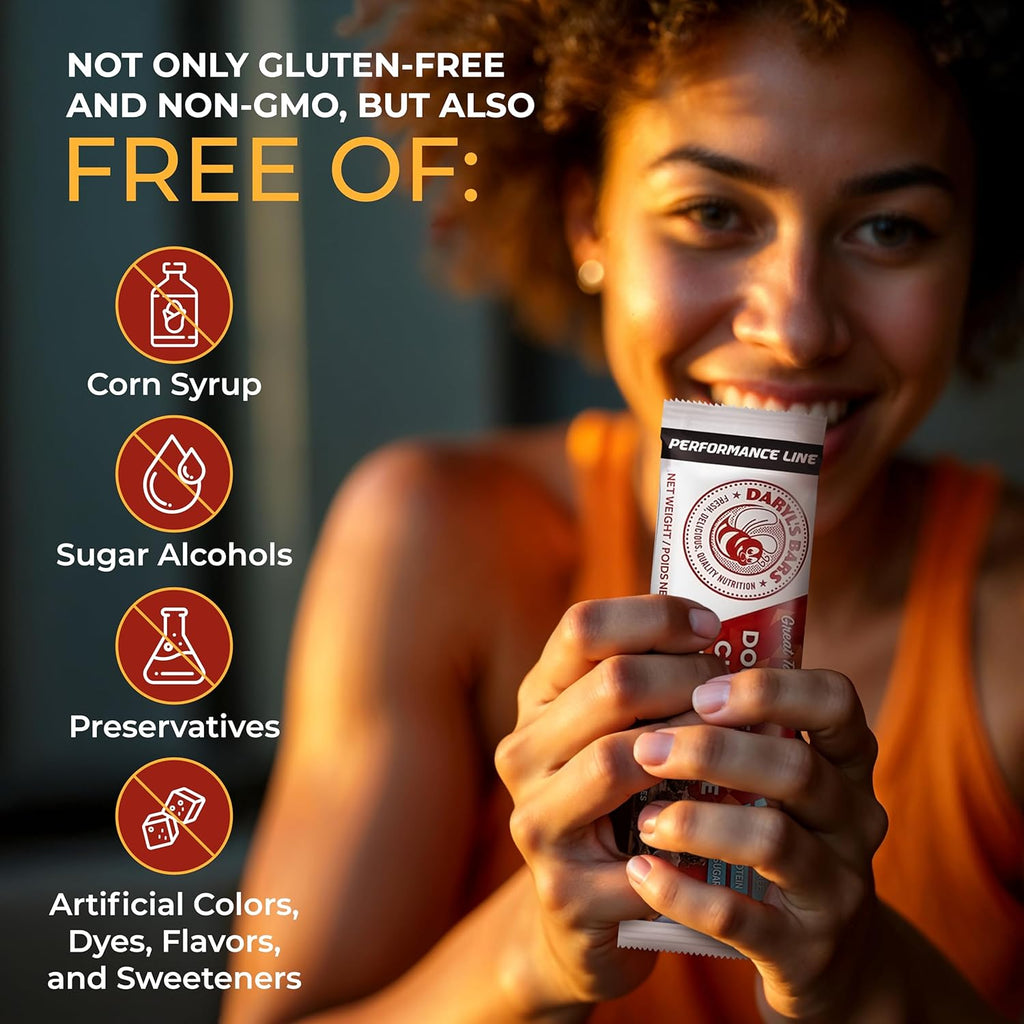 Daryl's Bars, Double Chocolate Brownie On the Go Whey Protein Bars, Gluten Free, Protein Snack, Meal Replacement, Pack of 2