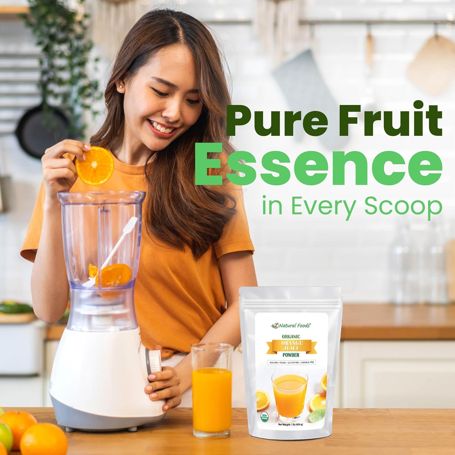 Organic Lime Juice Powder - Superfood Drink Mix Supplement For Drinks, Baking Cooking Recipes - Non GMO, Vegan, Gluten Free, Kosher - 1 lb