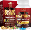 Hornygoatweed for Men, 12 in 1 Horny Goat Weed, Maximum Strength Male Enhancing Supplement with Maca Root, Tongkat Ali, Panax Ginseng, Saw Palmetto, for Hormone, Stamina, Performance, Energy, 60 Count