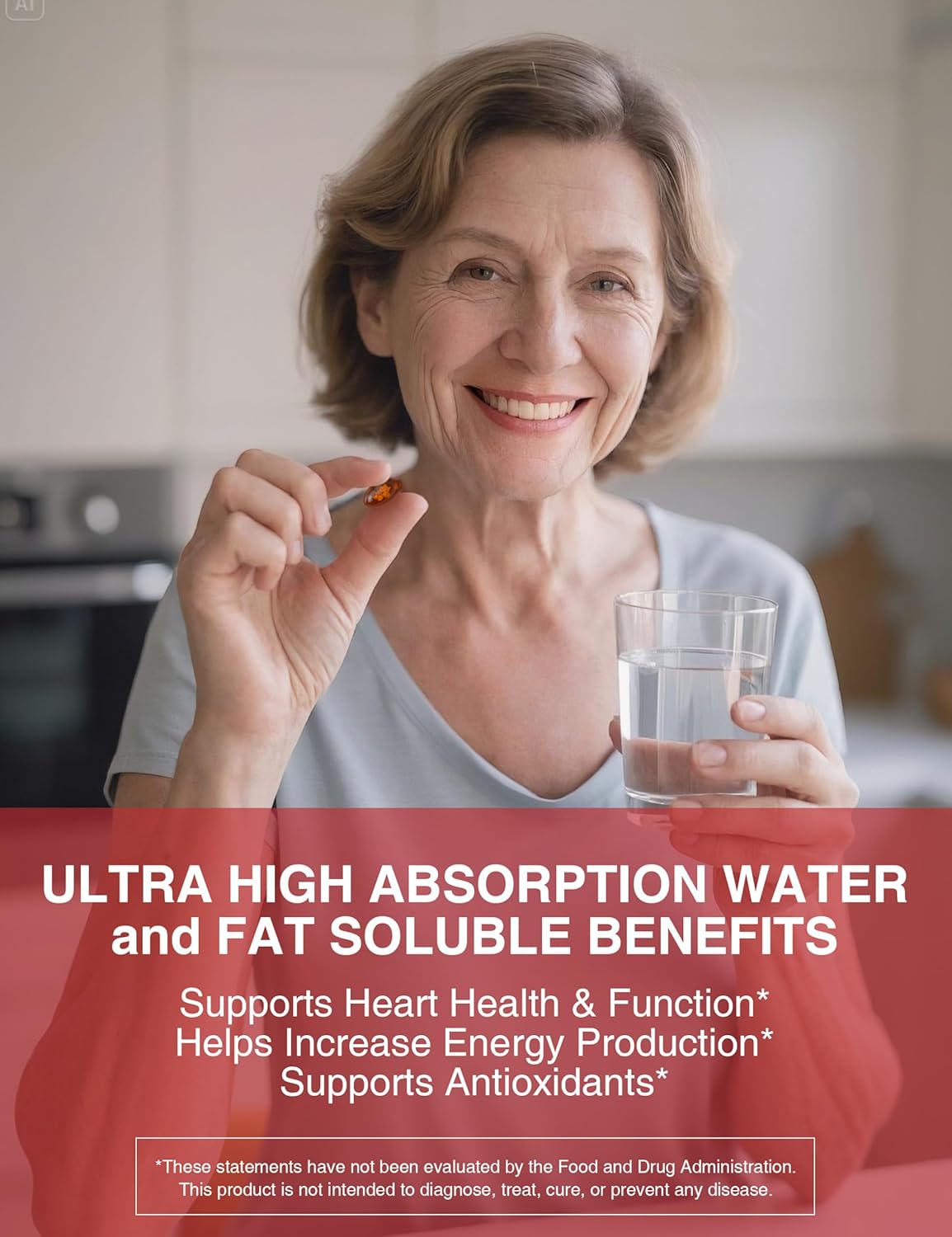 CoQ10 200mg Softgels, Ultra CoQ10 200mg, Ultra High Absorption Coenzyme Q10 Supplements, 2 Month Supply, 60 Count