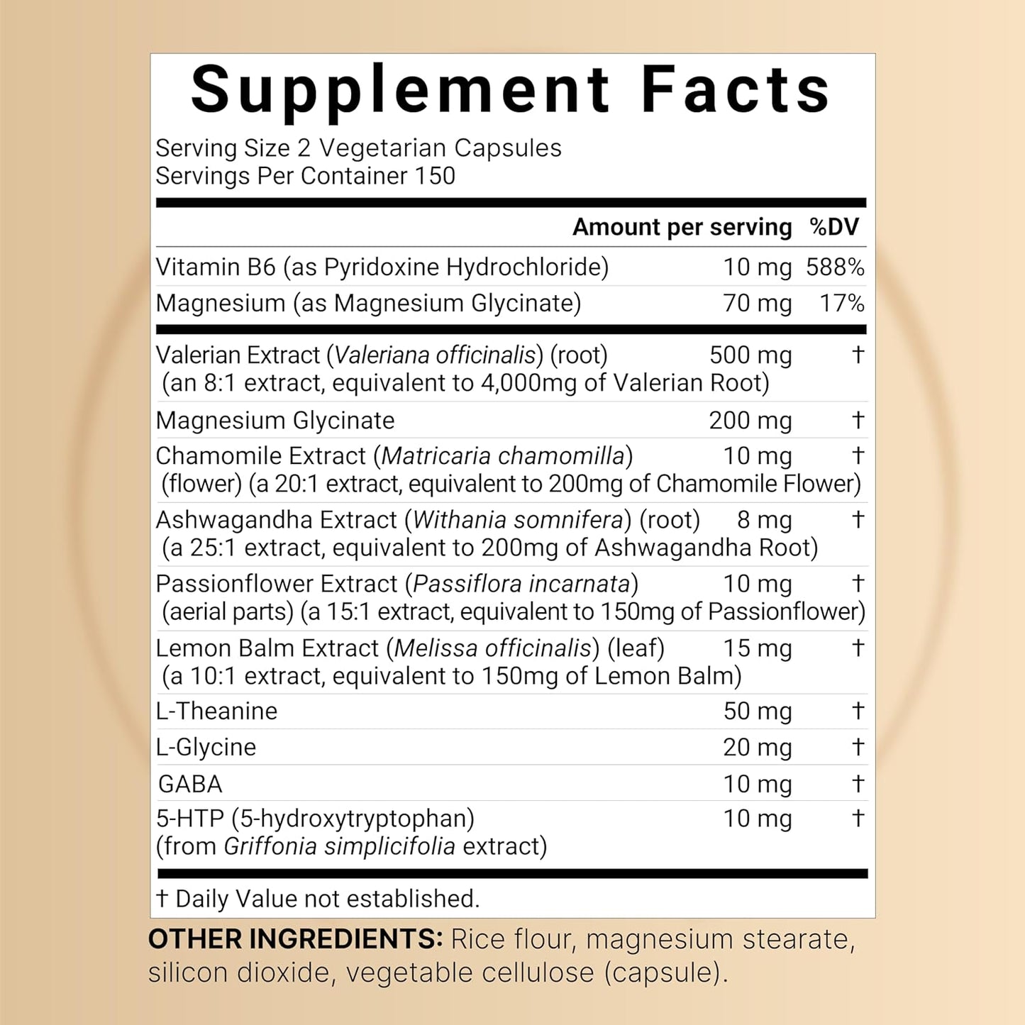 NatureBell Valerian Root for Sleep, 300 Veggie Capsules with Magnesium Glycinate, Chamomile, Passionflower, Lemon Balm, Ashwagandha, & More – Relaxation & Sleep Support Supplement – Melatonin Free