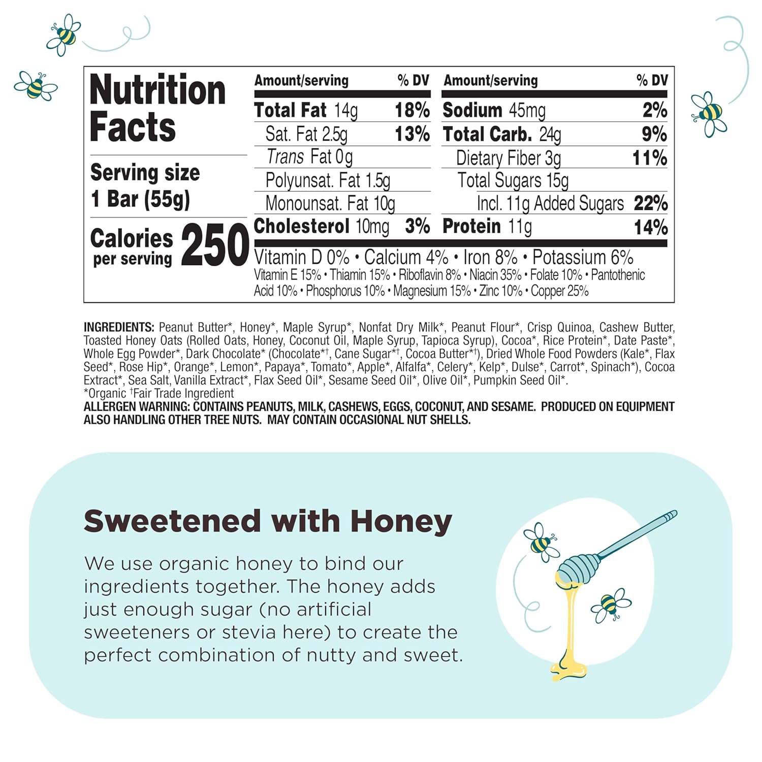 Perfect Bar Choco Crisp, Dark Chocolate Nut Butter Protein Bar, Protein Snack, Gluten Free, Soy Free, Non GMO, No Sugar Alcohols, 1.9 Ounce Bar, 10 Count