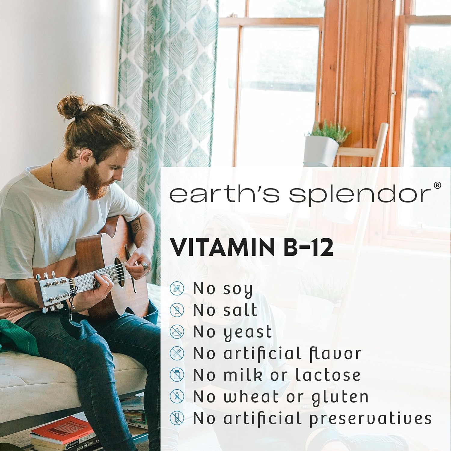 Earth's Splendor Energy Supplements, with Vitamin B12, No Artificial Color or Flavor, Gluten Free, Energy Metabolism Support (1000mcg, 400 Tablets)