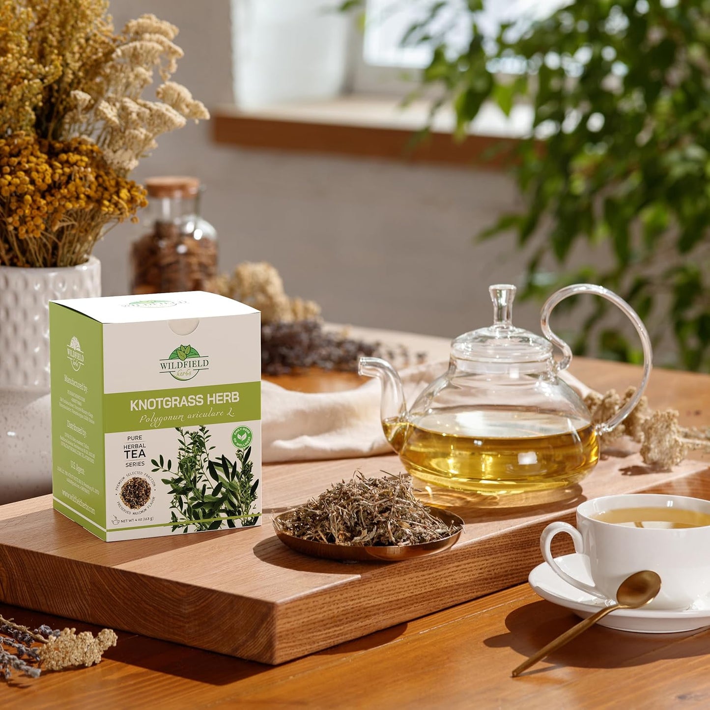 4 oz. Common Knotgrass Herbal Tea (Polygonum Aviculare) - 113g Pigweed Herb Tea Centinodia