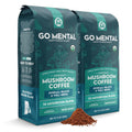 Organic 14 Mushroom Coffee Blend Dark Roast, Organic Lion's Mane, Chaga, Red Reishi and more, Chocolate Notes, Enhances Overall Health, Immune Support And Wellbeing, Ground 12 oz Bag (2 Pack)