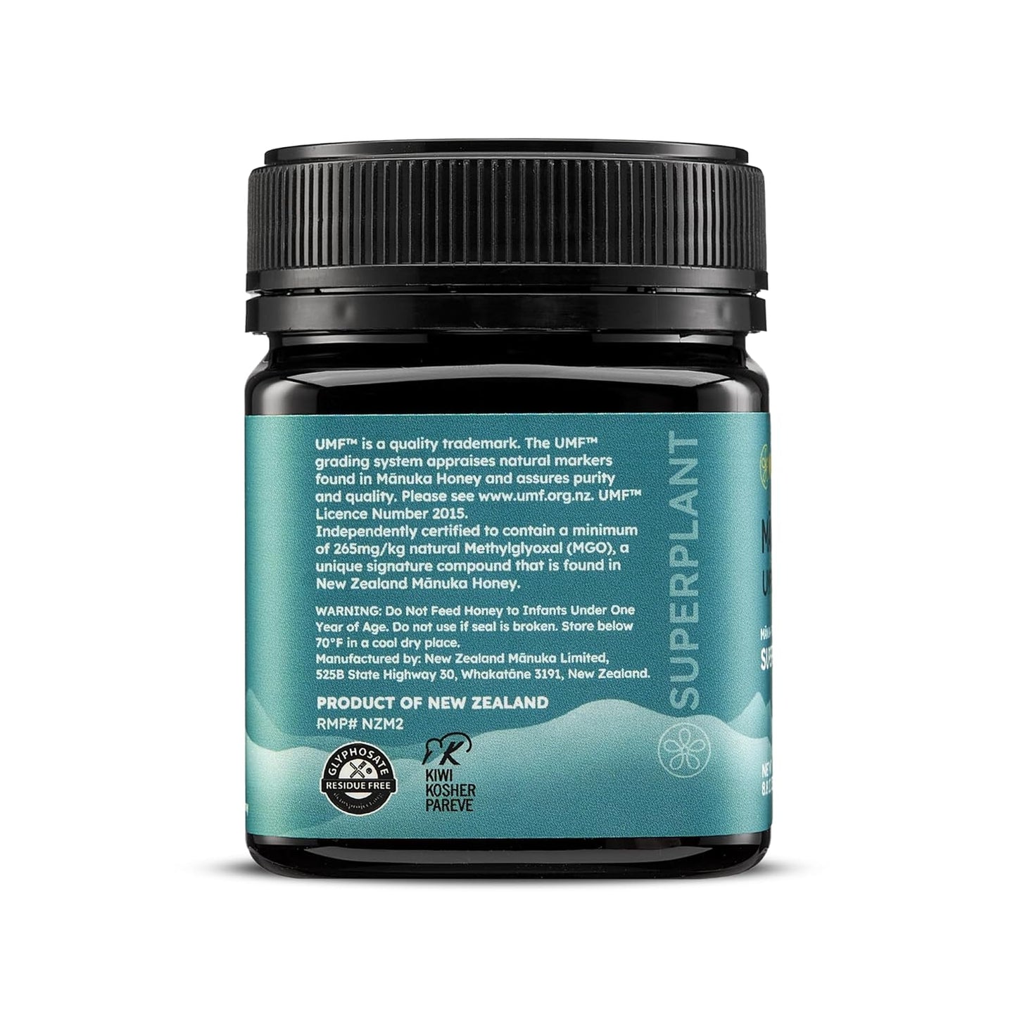 Melora Raw Manuka Honey from New Zealand | UMF 10+ | MGO 265+ | 8.8 Oz Jar | Safe for Skin Care | Edible & Healthy Sugar Alternative | Traceable from Hive to Hand Manuka Honey