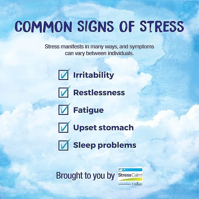 Boiron StressCalm Tablets for Relief of Stress, Anxiousness, Nervousness, Irritability, and Fatigue - 120 Count