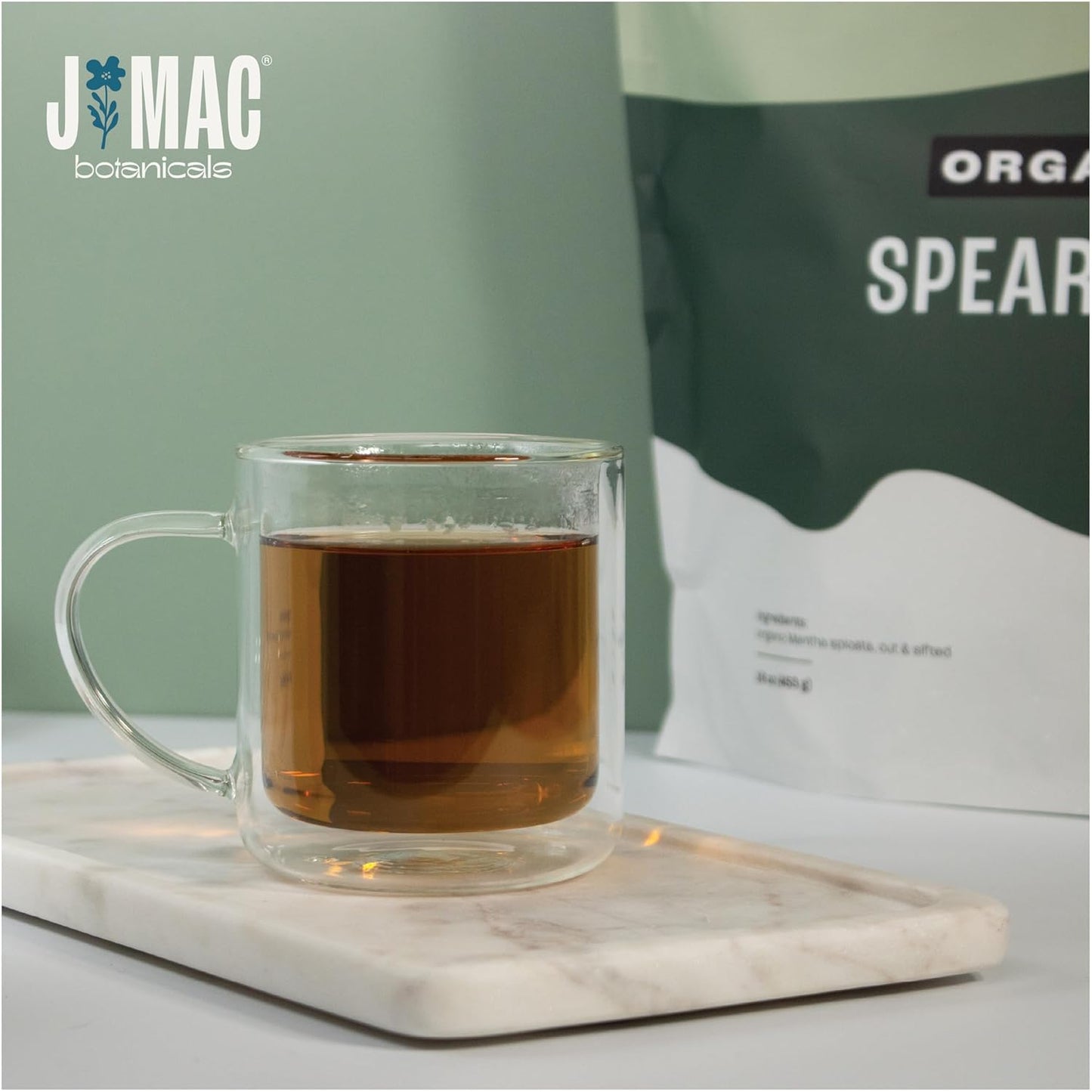 J Mac Botanicals Organic Spearmint tea loose leaf